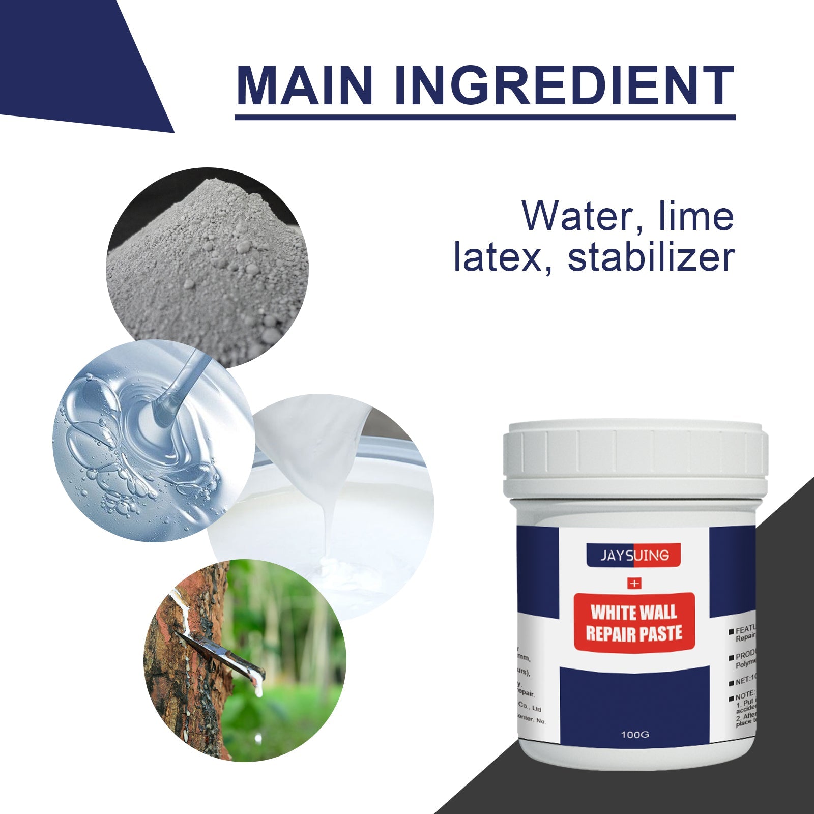 Multi-purpose Wall Repair Cream, Waterproof Crack Fix, Easy Household Wall Renovation ,1set