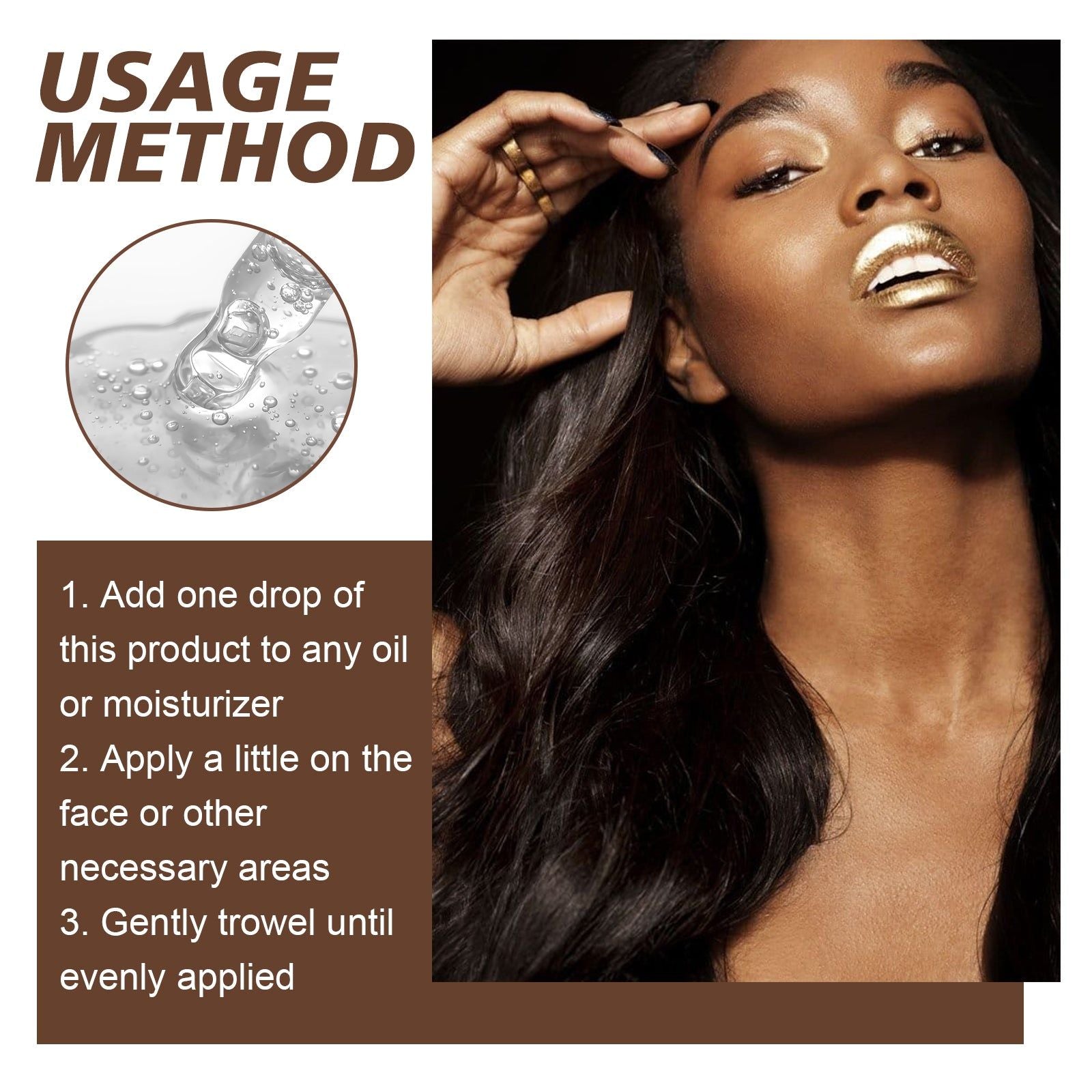 Create a Tan Facial Serum, Natural Sun-Kissed Glow, Safe Outdoor Tanning ,30ml