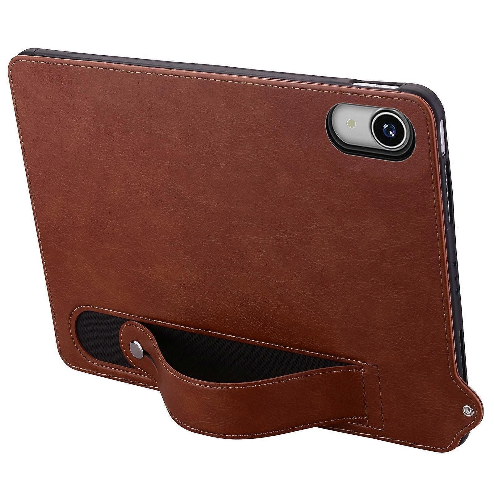 Kickstand Leather Case with Hand Strap for Lenovo Tab P11