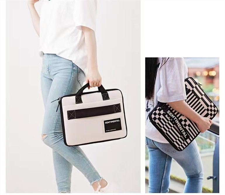Laptop Sleeve Colorblock Laptop Protective Bag Briefcase For Business Travel