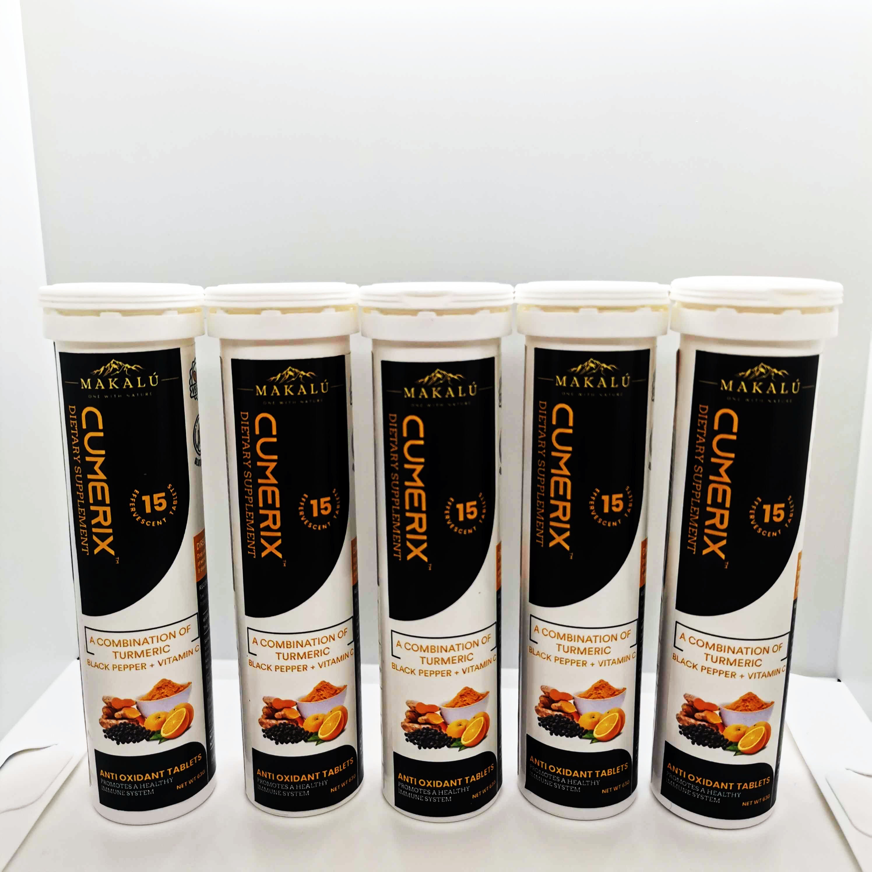 Makalu CUMERIX, curcumin turmeric supplement - Pack of 5