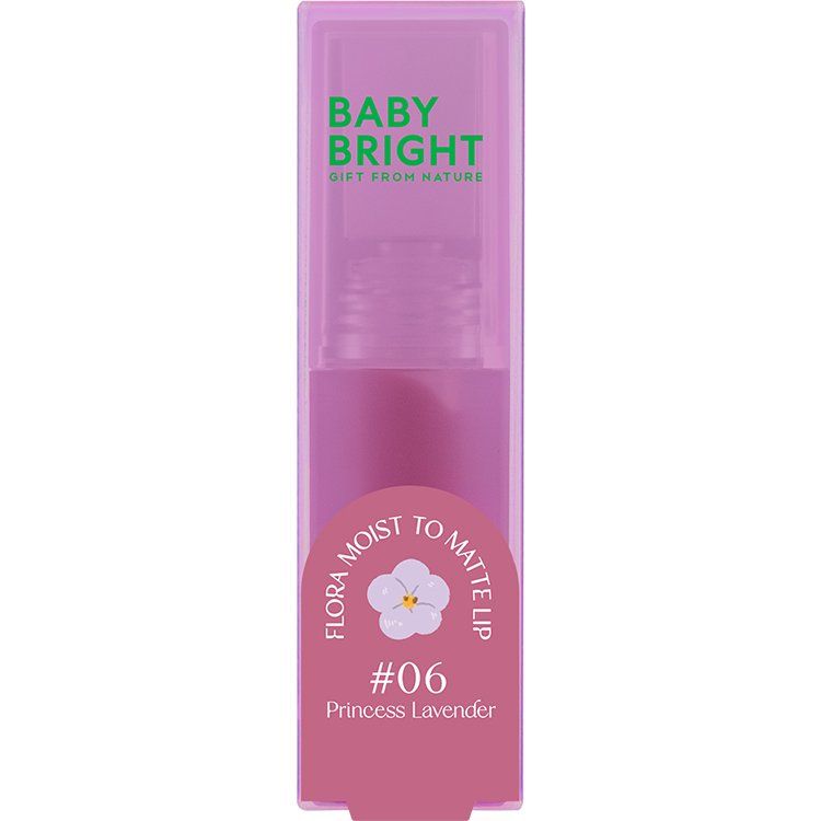Flora Moist to Matte Lip 3g Baby Bright (M) #06 Princess Lavender
