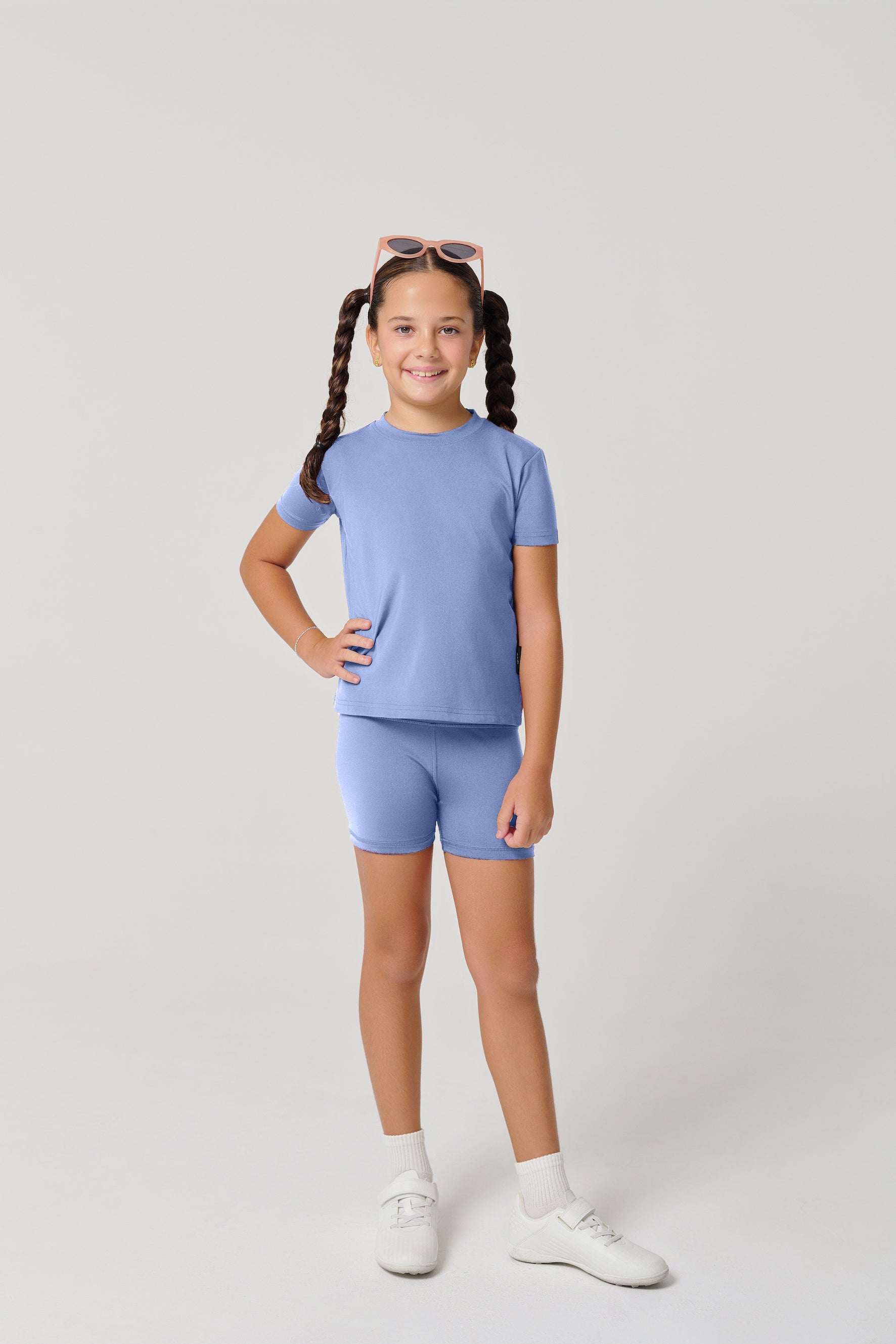 شورتات الدراجات "MULU Classic" للأطفال - أزرق فاتح