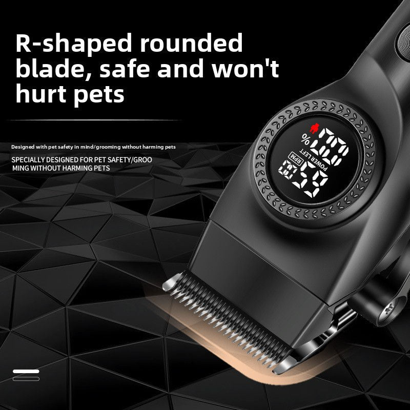 USB Pet Hair Clipper with LCD Display