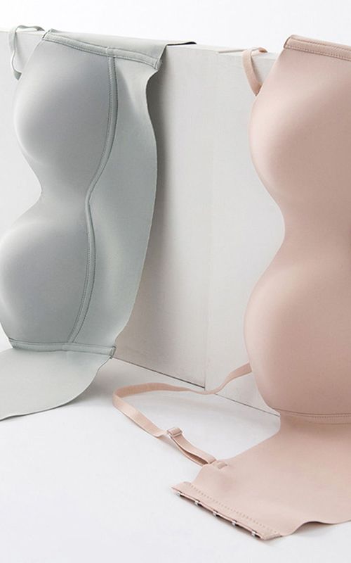 Seamless Bra Push Up Anti Slip Bra Removable Straps Underwear Without Steel Ring