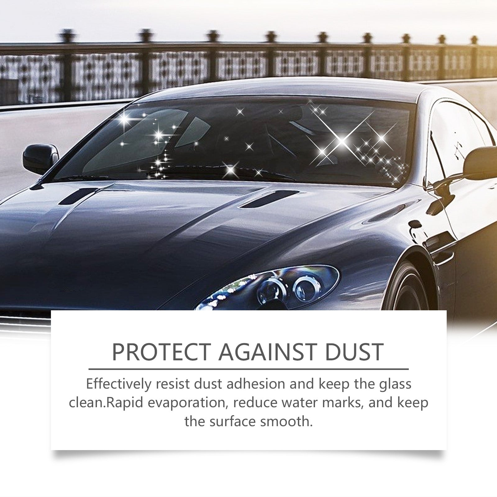 Car Glass Cleaner Set, Decontamination Waterproofing, UV Protection, Easy to Use ,1set