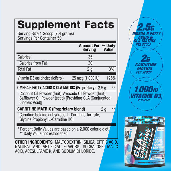 Bpi CLA+Carnitine 50srv Fruit Punch