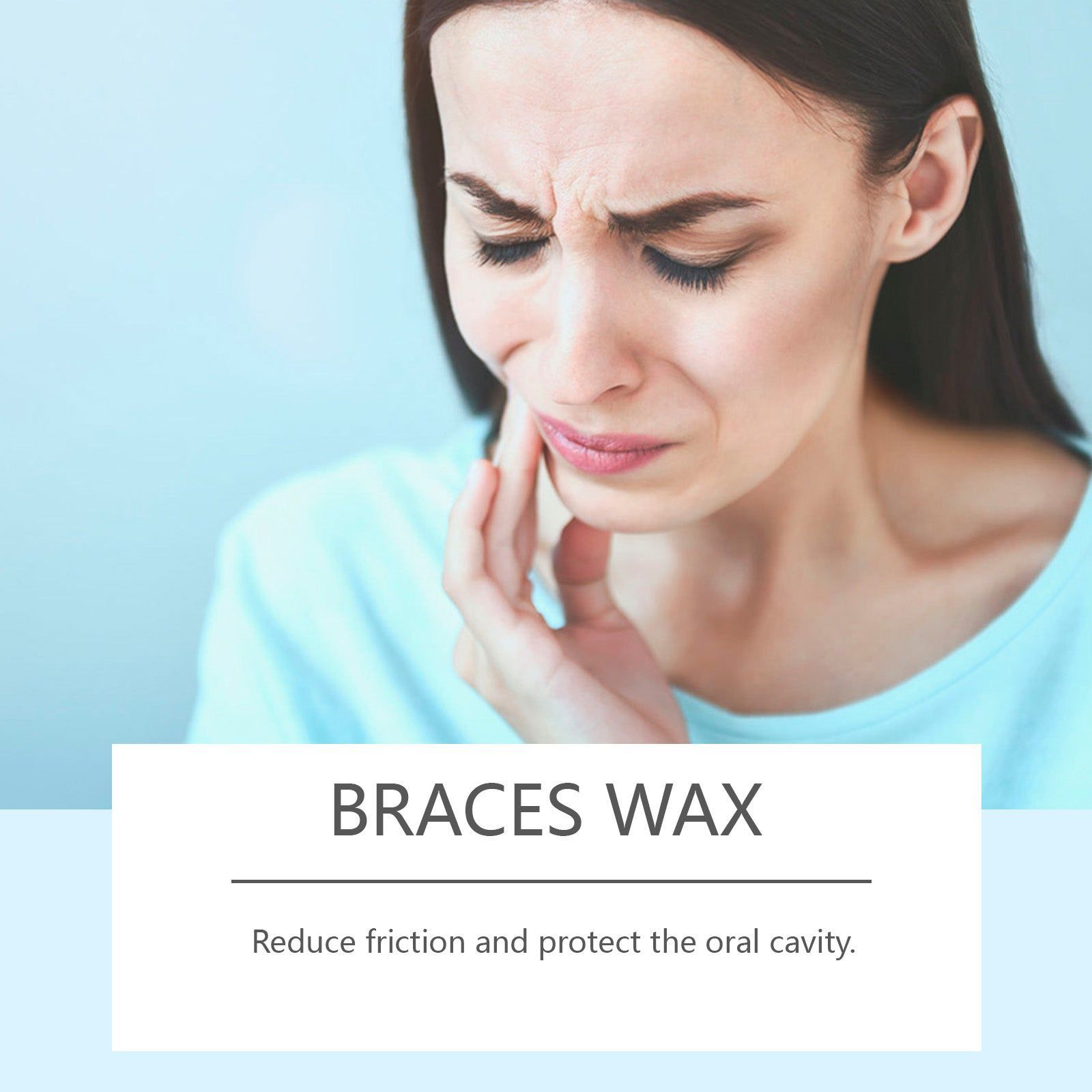 Retainer Wax for Braces, Oral Care, Comfort, Friction Reduction, Safe, Easy to Use ,5pcs
