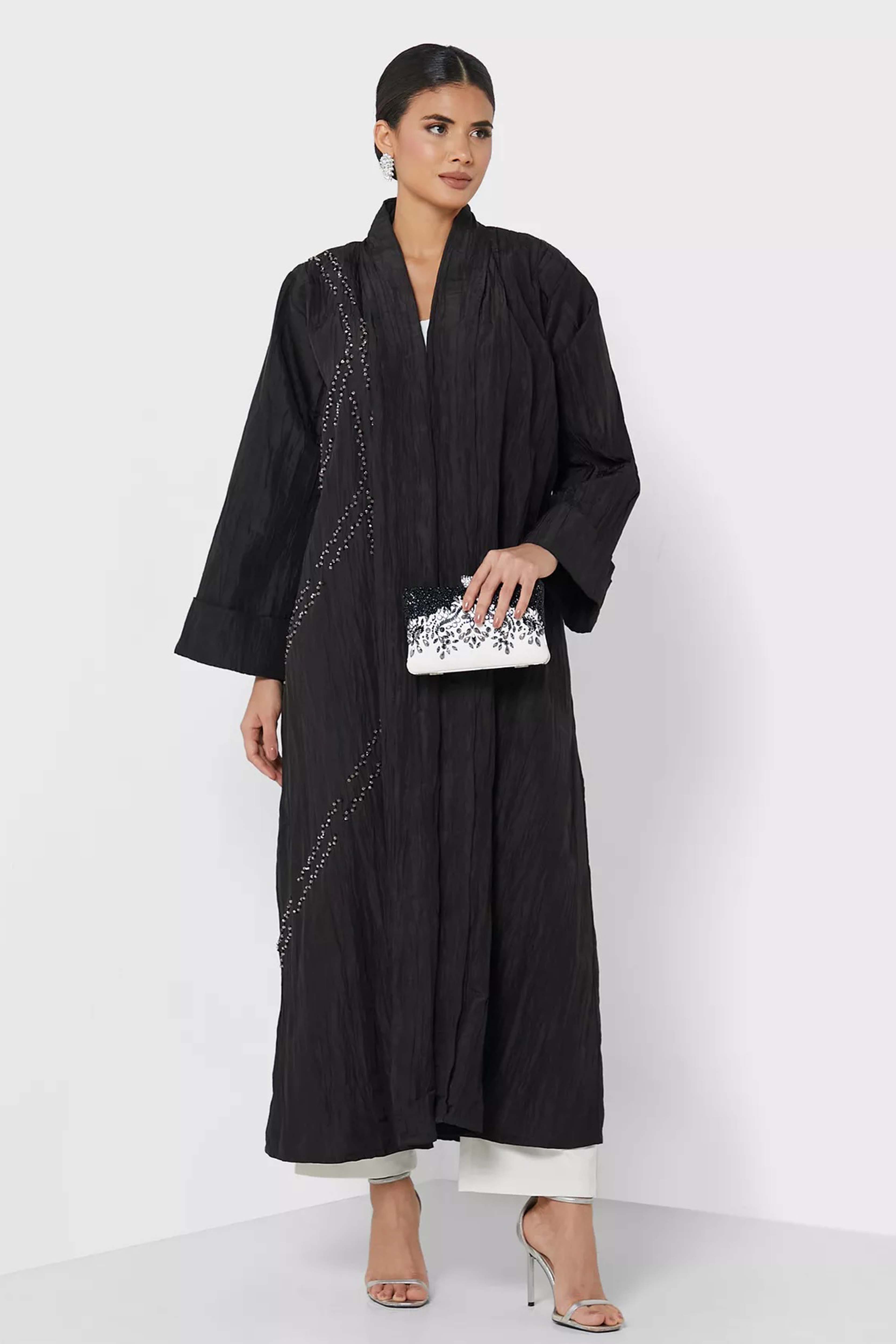 MOiSTREET Classic Black Abaya