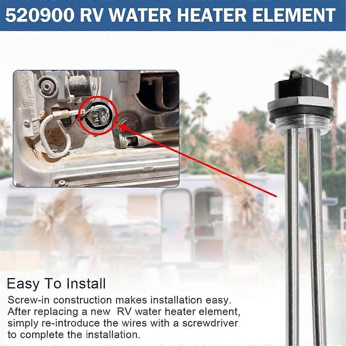 RV Water Heater Element for Suburban and Atwood Dometic Models