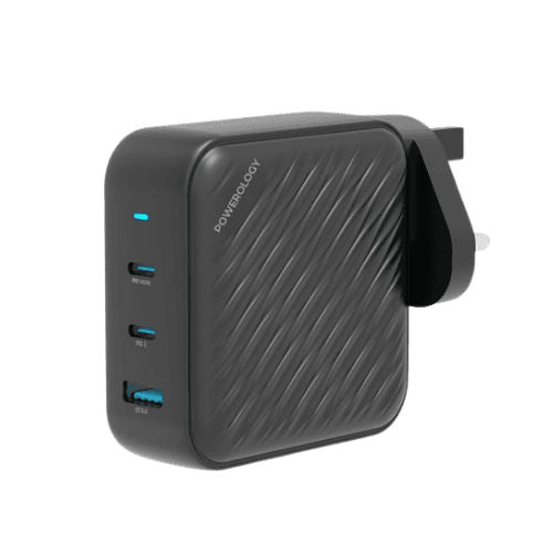 Powerology 140W Dual PD Gan Home Adapter Black