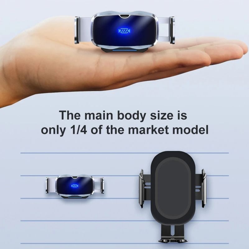 D7 Electric Phone Holder Mini Metal Automatic Locking Air Vent Phone Bracket For Car