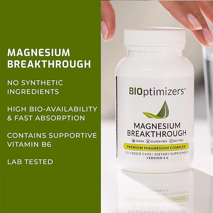 مكمل غذائي BiOptimizers Magnesium Breakthrough 4.0 (60 كبسولة)