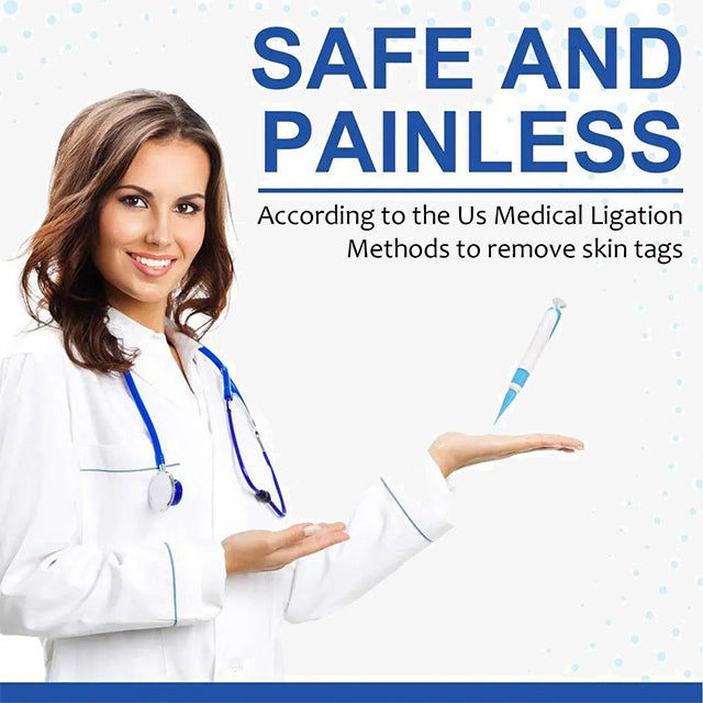 Auto Skin Tags Removal Tool Device with Cleansing Wipes - Safe, Painless Skin Tag Remover Kit