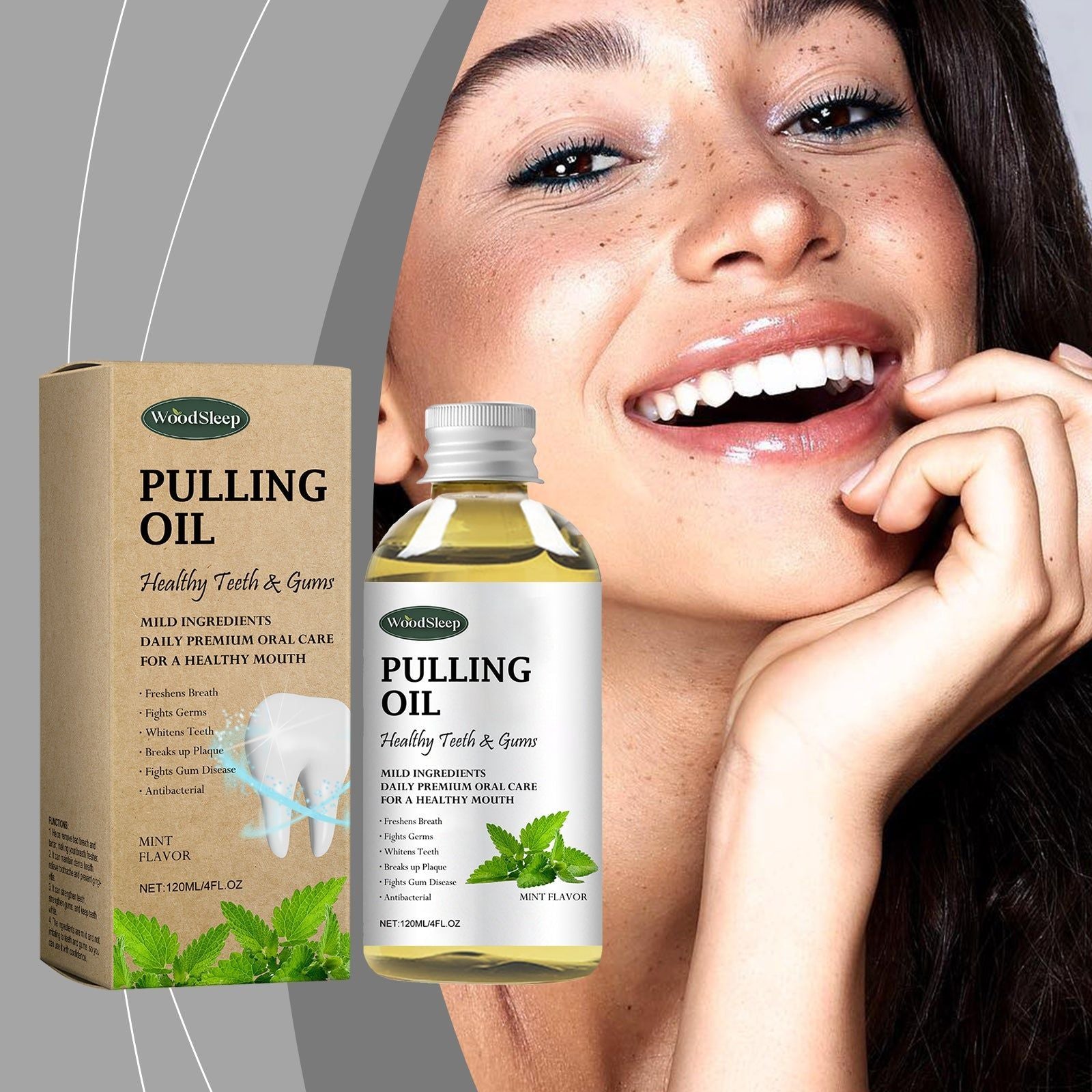 Coconut Mouthwash, Freshens Your Breath, Gentle Oral Care, Natural Ingredients ,120ml