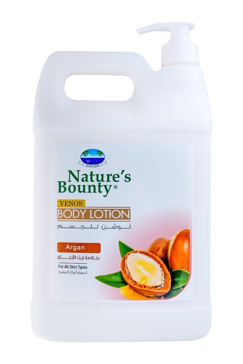 Nature's Bounty Venos Hand & Body Lotion, Argan, 3.7L