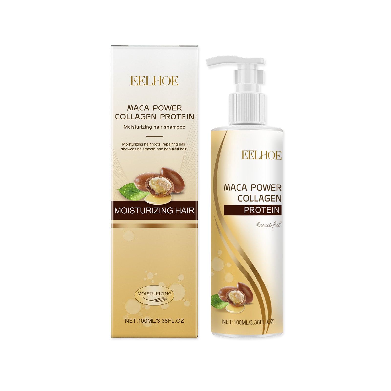 Collagen Volumizing Shampoo, Deep Clean Hair, Nourish, Repair, Shine ,100ml