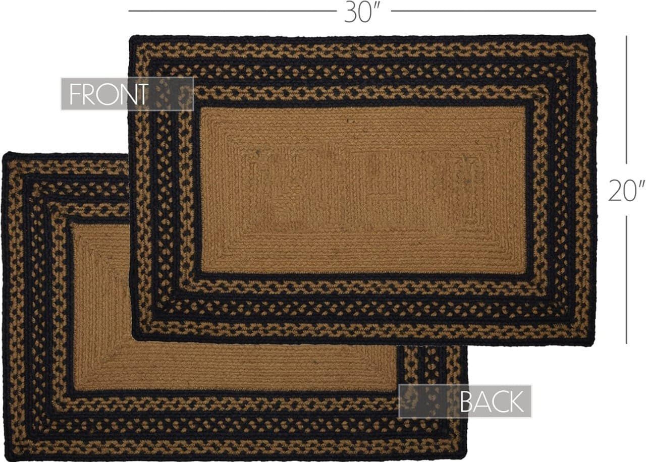 AIESY®  Beautiful Braided Reversible Cotton Area Door Mat For Home