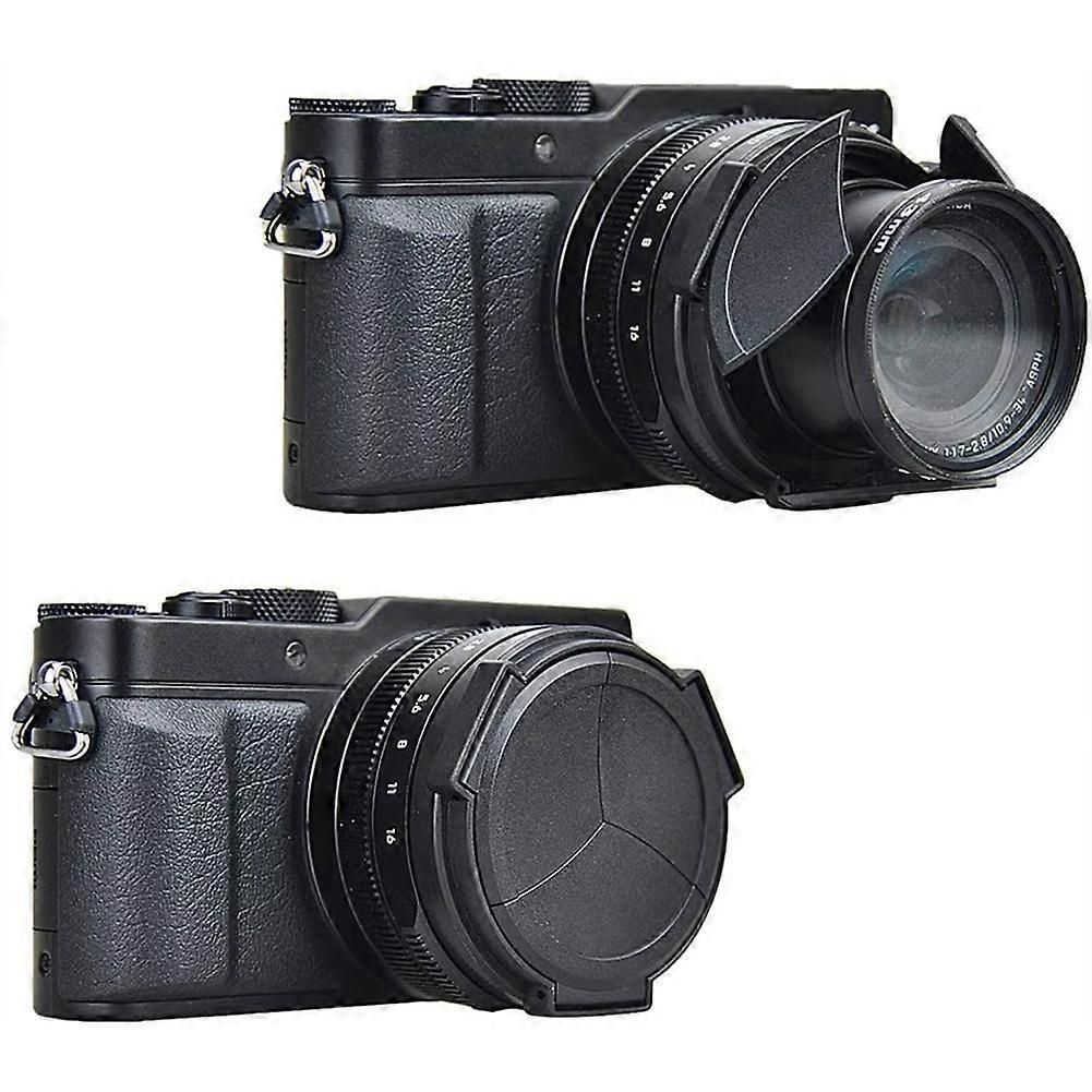 JJC DMW-LFAC1 Auto Lens Cap Cover for LEICA D-Lux8 D-LUX 7 D-LUX(Typ 109) Panasonic LUMIX DMC-LX100 DMC-LX100II DC-LX100M2