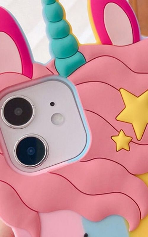For Iphone Apple Cartoon Unicorn Mobile Phone Case Rainbow Silicone Soft Cover