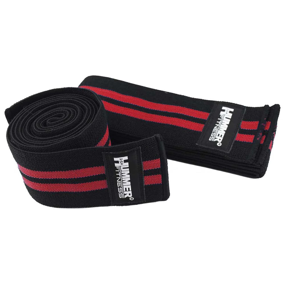 HMR 1980 Knee Wrap Black/Red Line 78" with Velcro