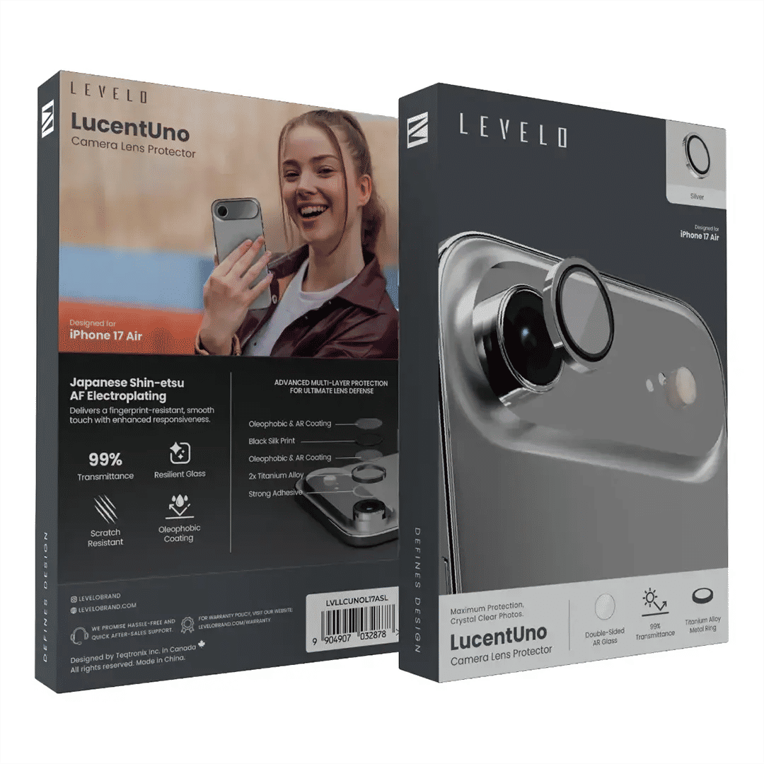 Levelo LucentUno Lens Protector With 99% Transmittance For iPhone 17 Air