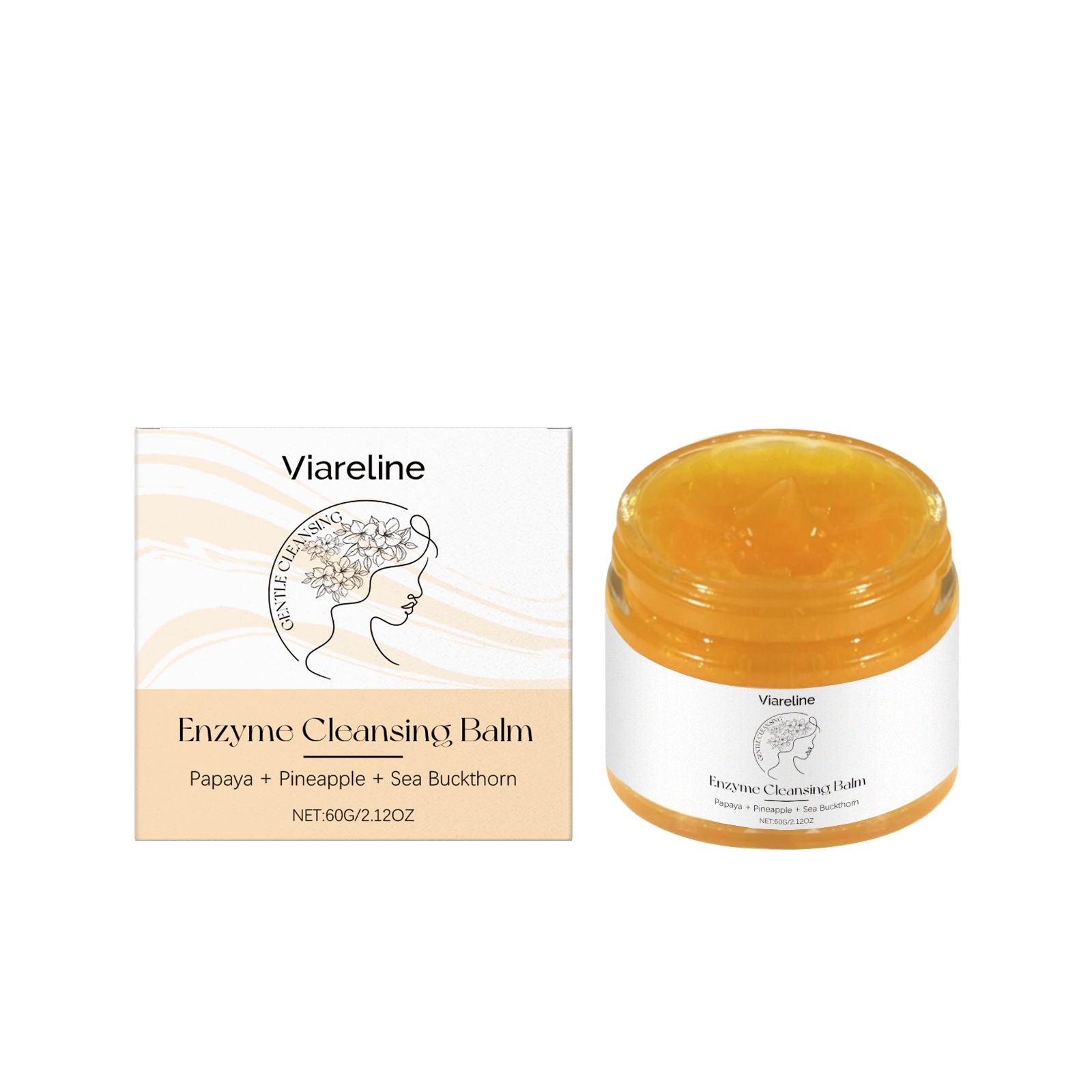 Clean Skin Care Makeup Remover Cream, Gentle Moisturizing, Deep Pore Cleansing ,60g
