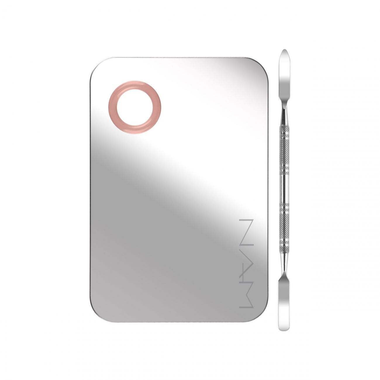 NAM Stainless Steel Mixing Palette With Spatula