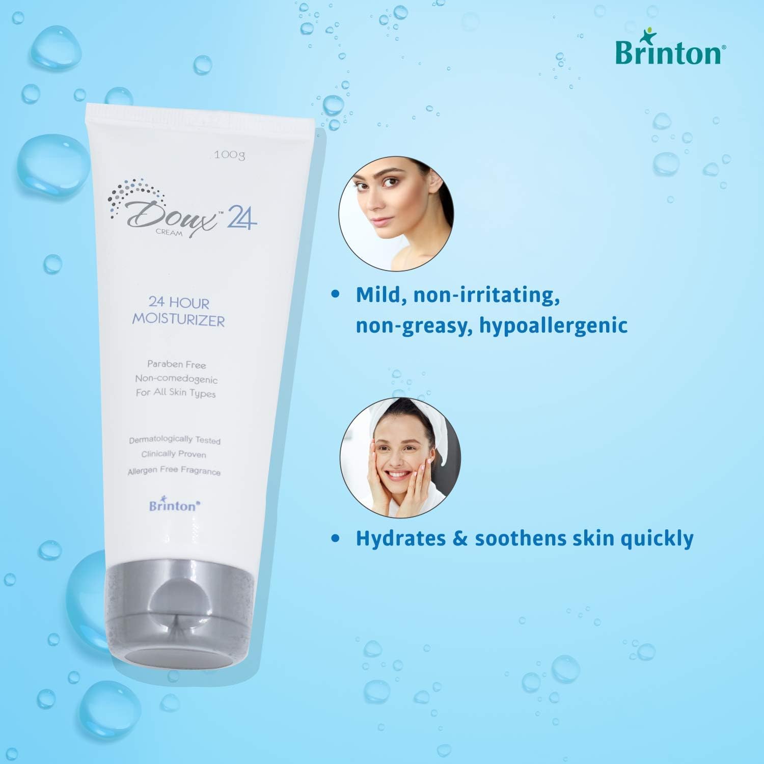 Brinton Doux 24 Hour Moisturizer Cream 100 g