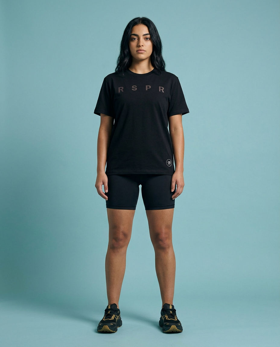 RSPR BLACK UNISEX T-SHIRT No. 19 (RSPR PRINT)