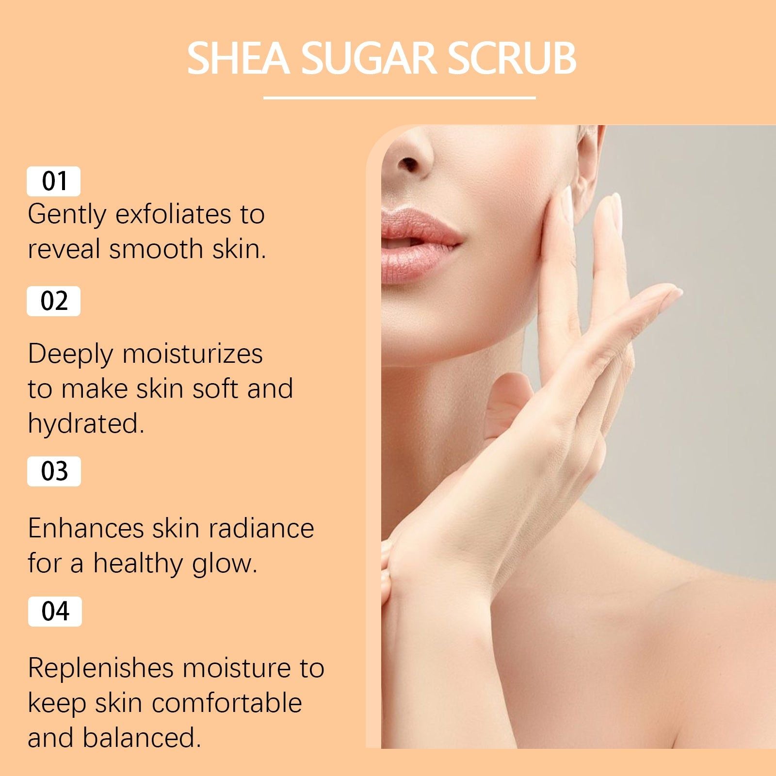 Citrus Body Scrub, Natural Exfoliant for Bright, Hydrated Skin, Body Cleansing ,100g