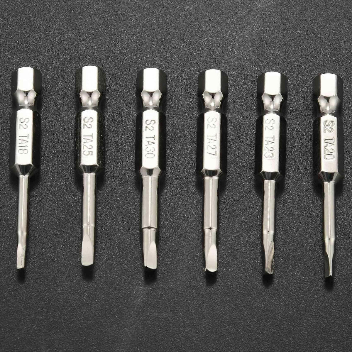 6pcs Magnetic Triangle Screwdriver Bits Set Made of S2 Steel