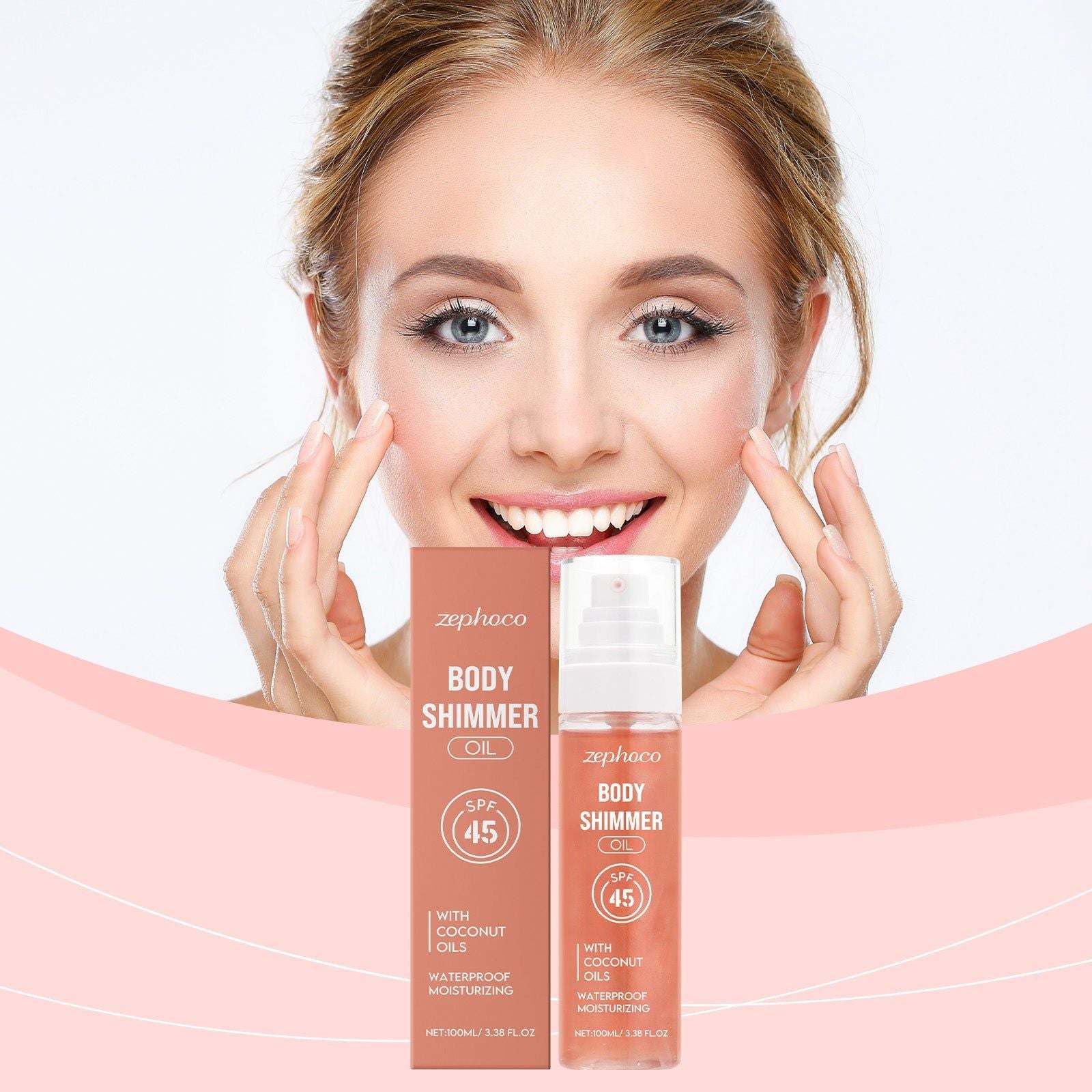 Body Oil, Moisturizing Brightening, UV Protection, Natural Glow, Skin Care ,100ml