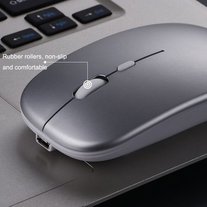 Colorful Luminous Wireless Mouse, Color: 2.4G Rose Gold 2.4G Rose Gold