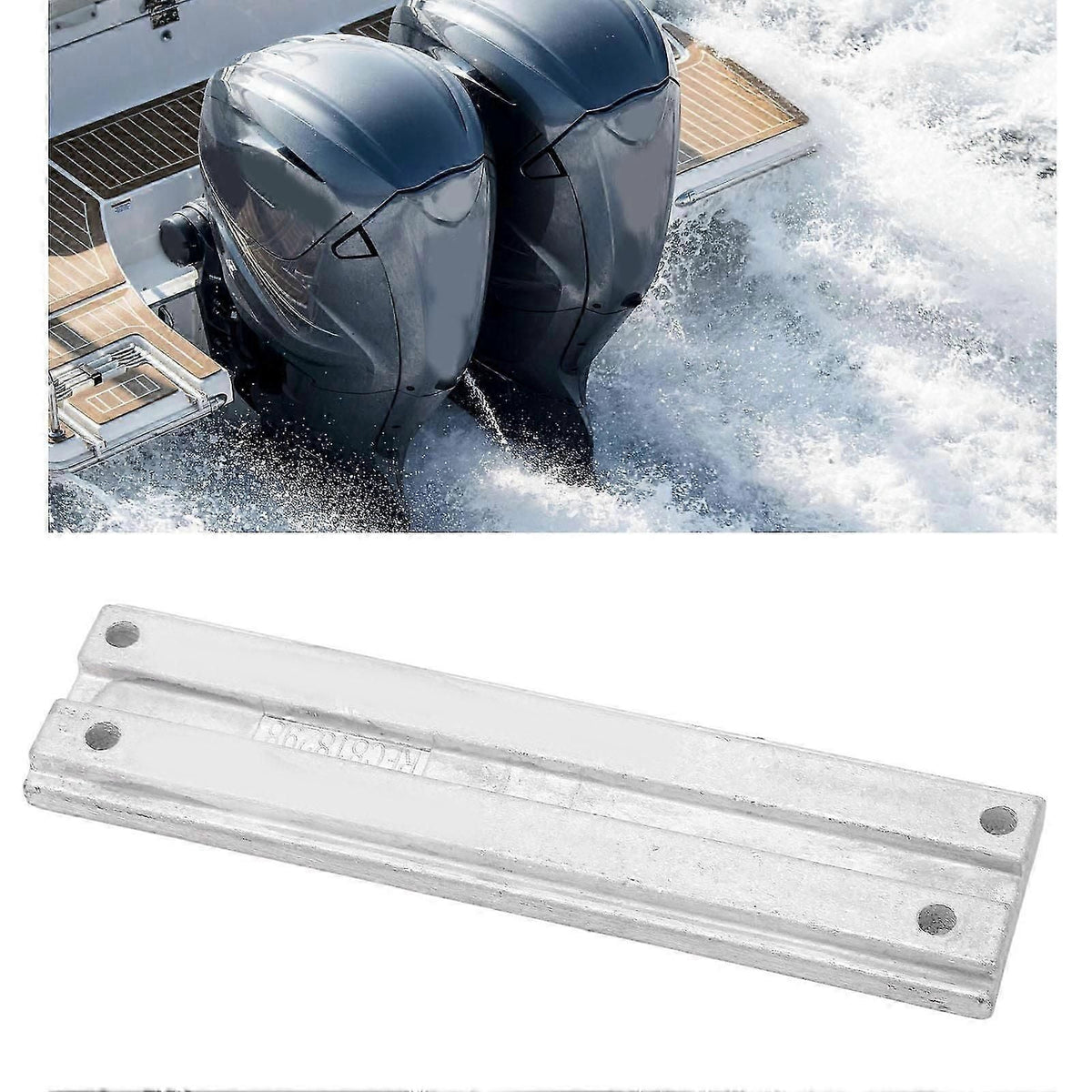 Power Trim Zinc Anode Plate 818298q1 Transom Mount Bracket For Mariner Outboards 40hp?300hp