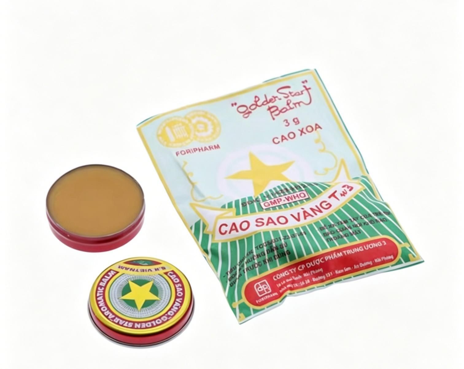 10PCS  3g Gold Tower Star Tiger Balm Cream Natural Herbs Itching Mosquito Repellent Menthol Treatment Headache Dizziness