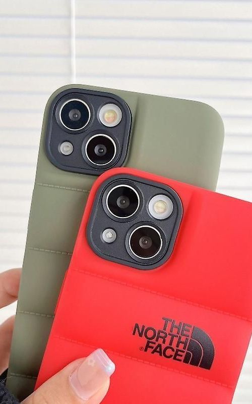 For iPhone 13 Series - 3D Cute Shockproof Cover, Winter Down Jacket Puffer Soft Cloth Case For iPhone 13/13 Pro/13 Pro Max