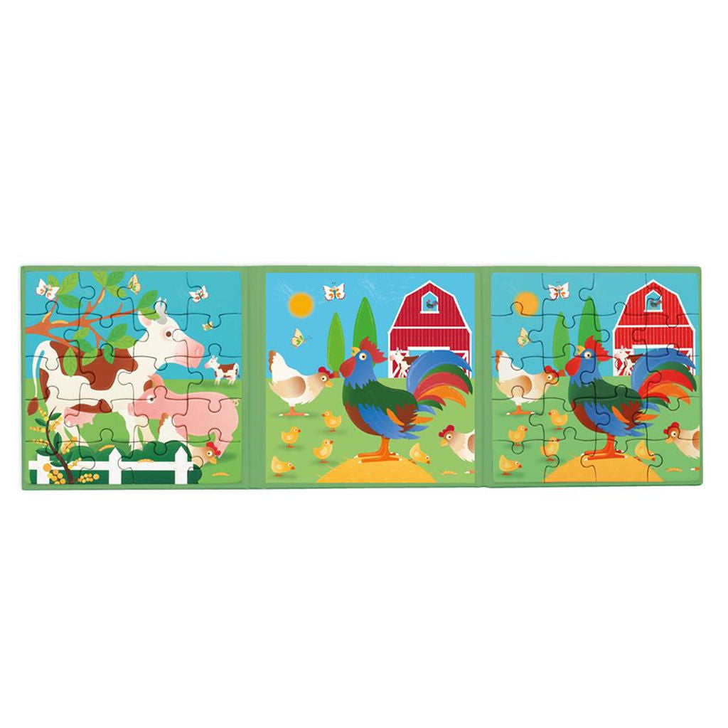Magnetic Puzzle Book To Go - Farm