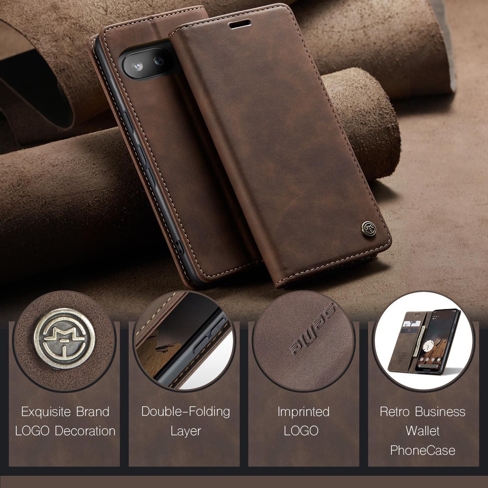 Multifunction Leather Case For Google Pixel 9a