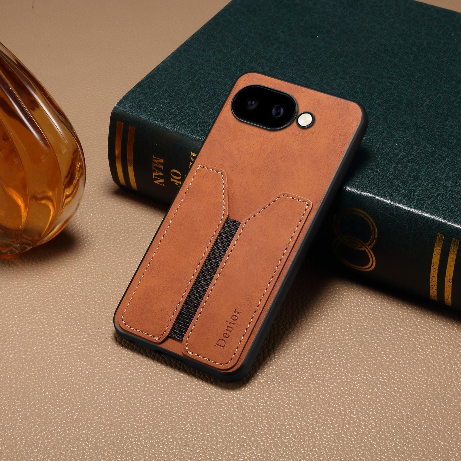 Denior DV Elastic Card Slot PU Case For Google Pixel 9a