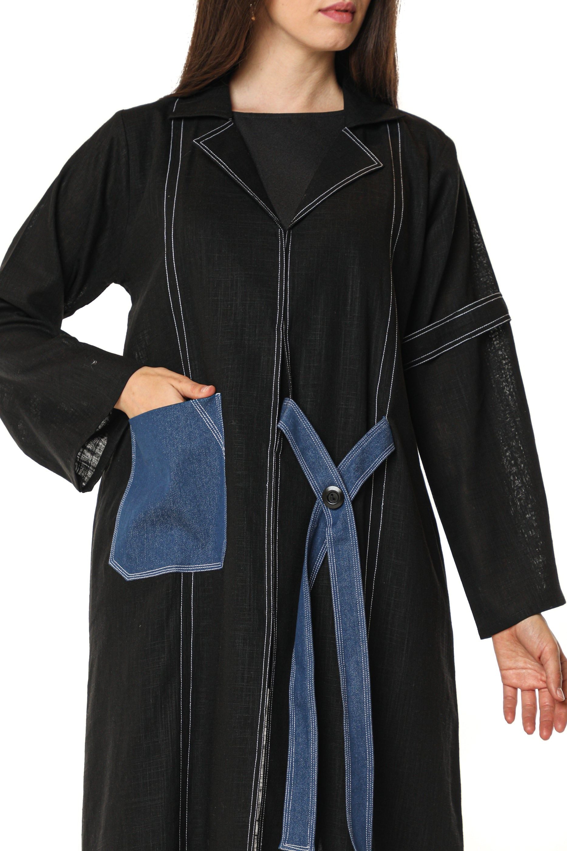 MOiSTREET Navy Denim Pocket  Travel Set