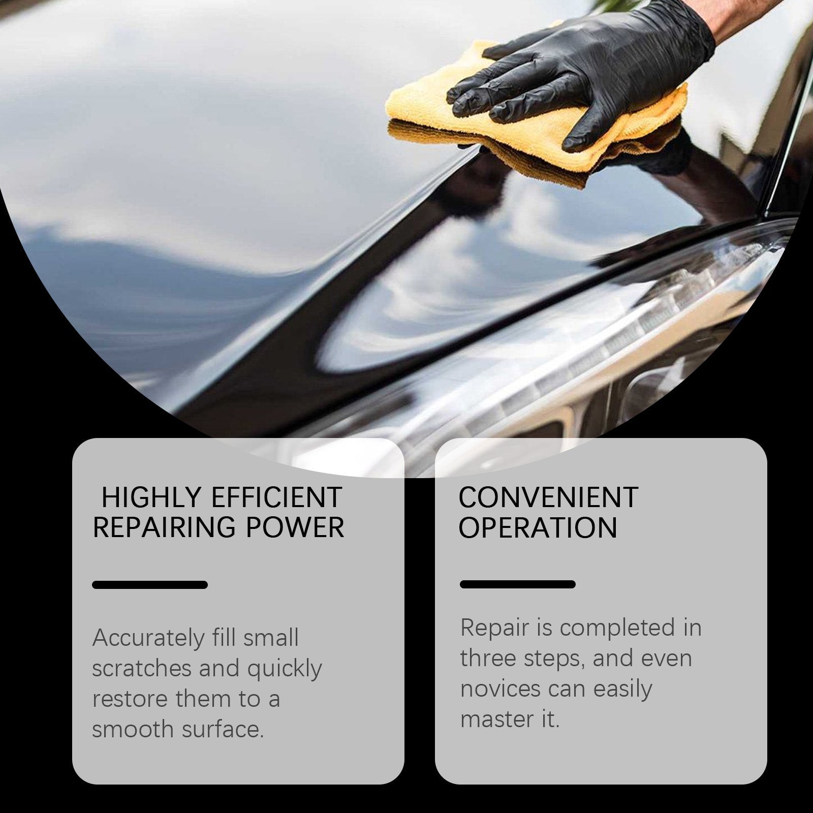 Car Scratch Remover, Car Paint Maintenance, Quick Scratch Repair, Shine & Protect ,1 set