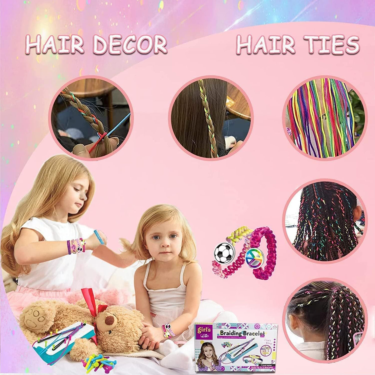 Friendship Bracelet Making Kit Jewelry Crafts Kids DIY Toy Birthday Christmas Gifts