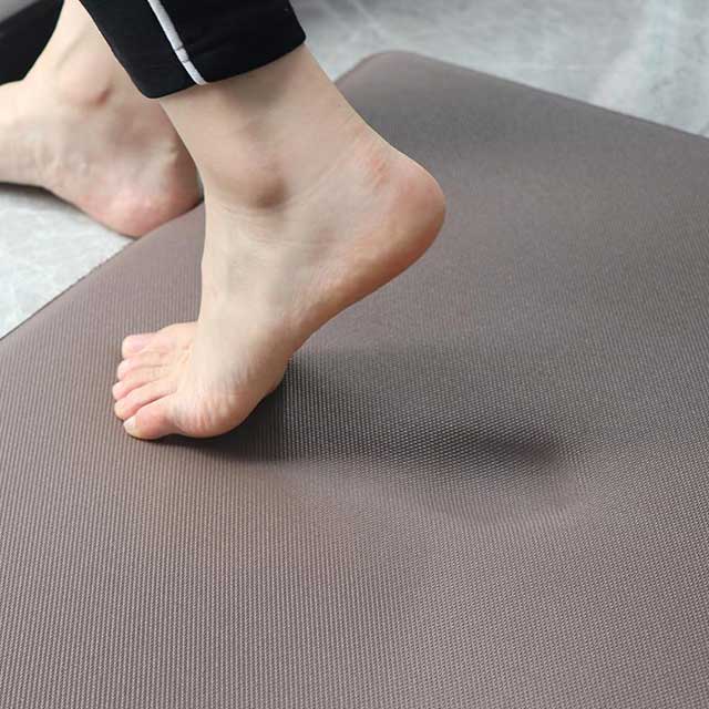 8mm Thickness Anti-Fatigue PVC Kitchen Mats 2Pcs/Set (45x75 + 45x180cm) - Waterproof, Washable Rectangular Floor Mats for Comfort and Durability