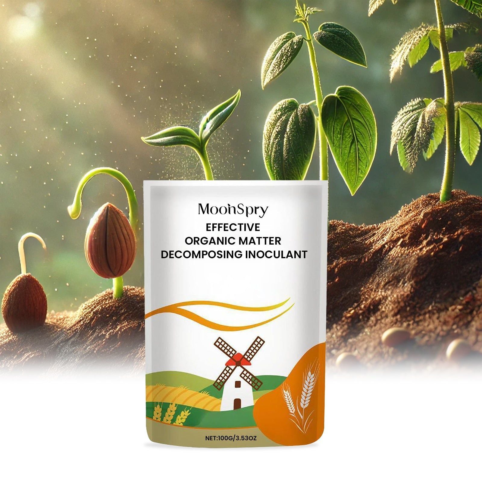 Boost Plant Growth Powder, Fertilizer for Root Protection, Soil Aeration, Crop Care ,100g