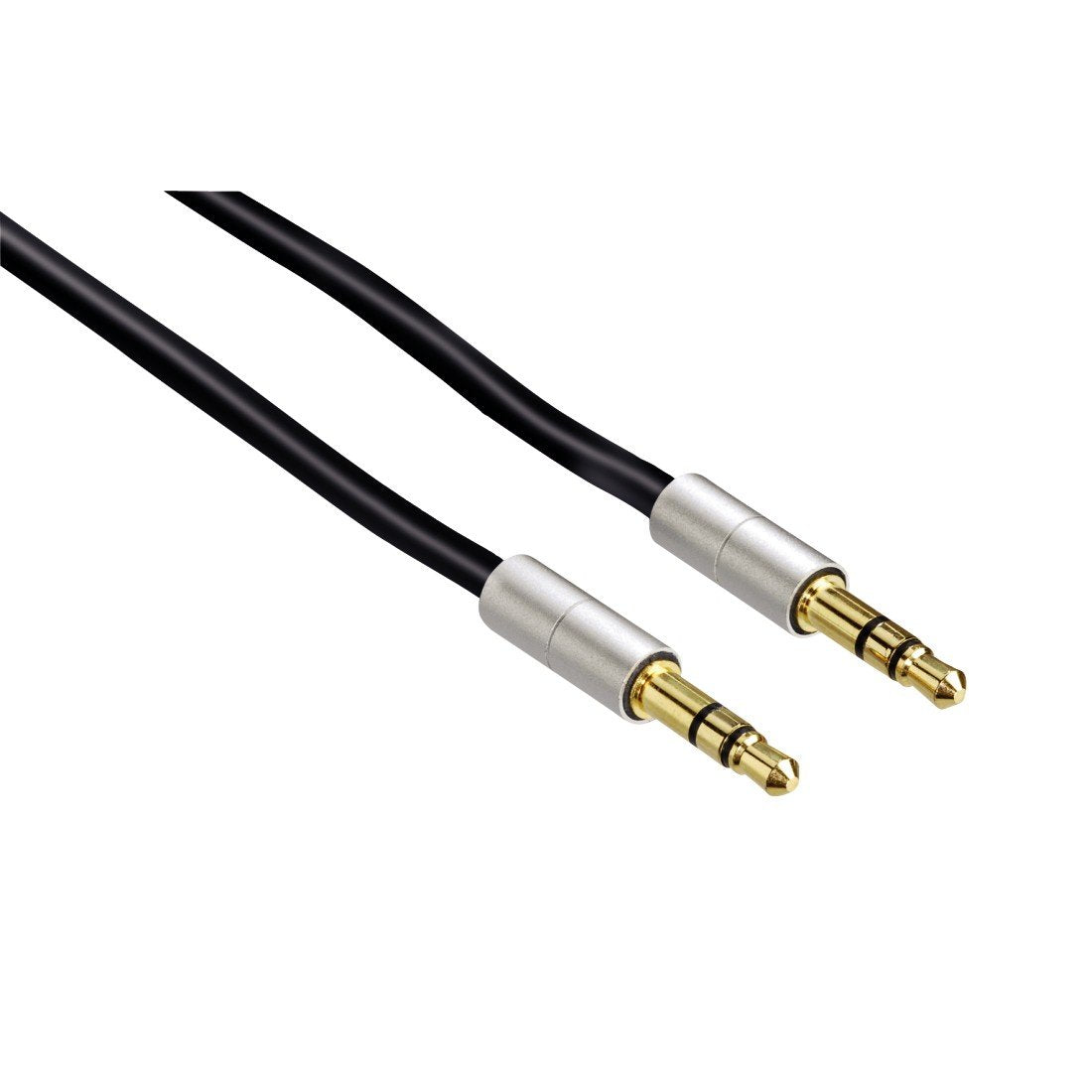 Hama  80854"AluLine" Coiled Cord, 3.5 mm jack plug - 3.5 mm jack plug, stereo, 1 m