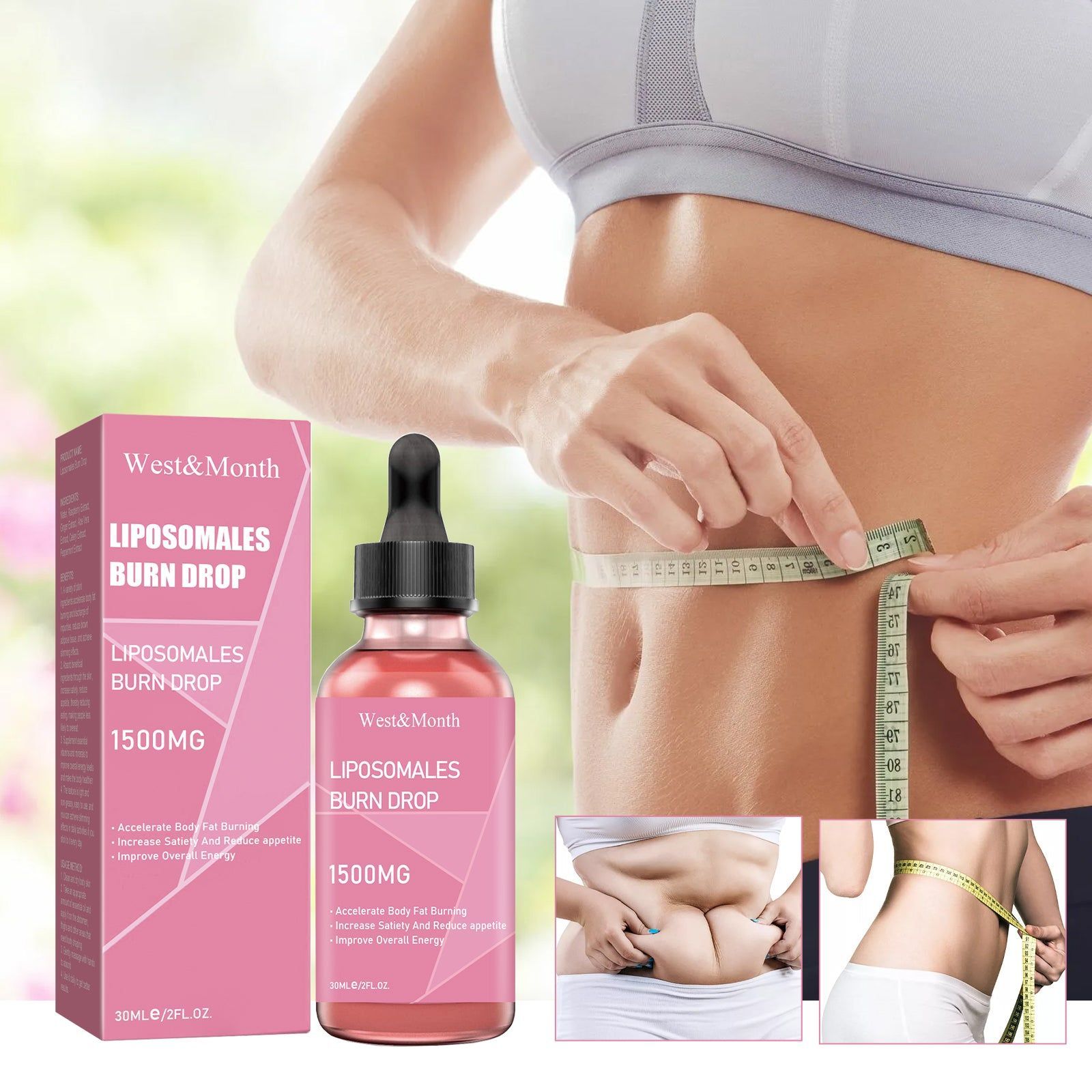 Body Shaping Essential Oil, Firming and Slimming, Natural Fat Burner, Boost Metabolism ,30ml
