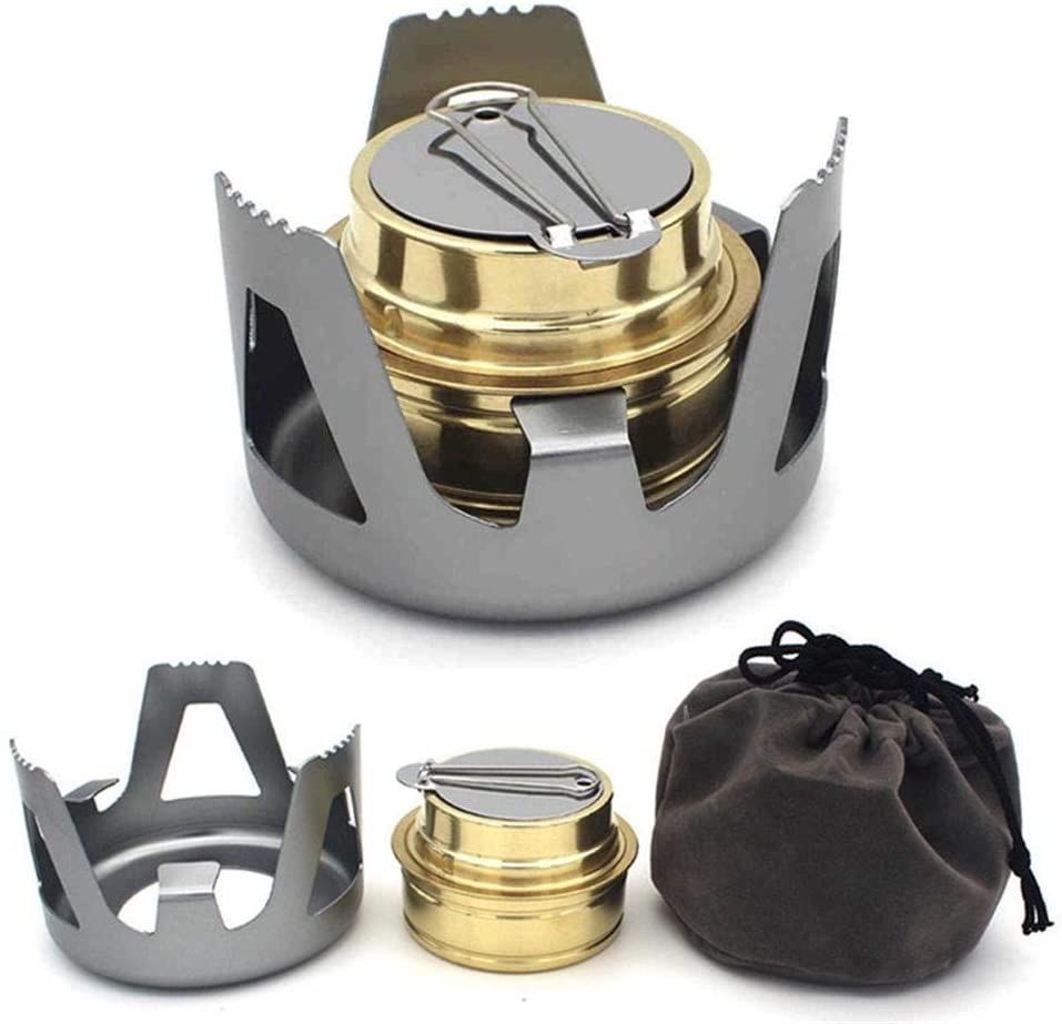 Mini Spirit Burner Ultralight Portable Alcohol Stove For Backpacking Camping Hiking Outdoor