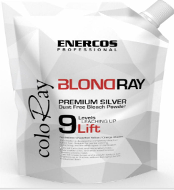 Enercos Professional Coloray Bleach, Silver 9 Lvl Lift, 500gm