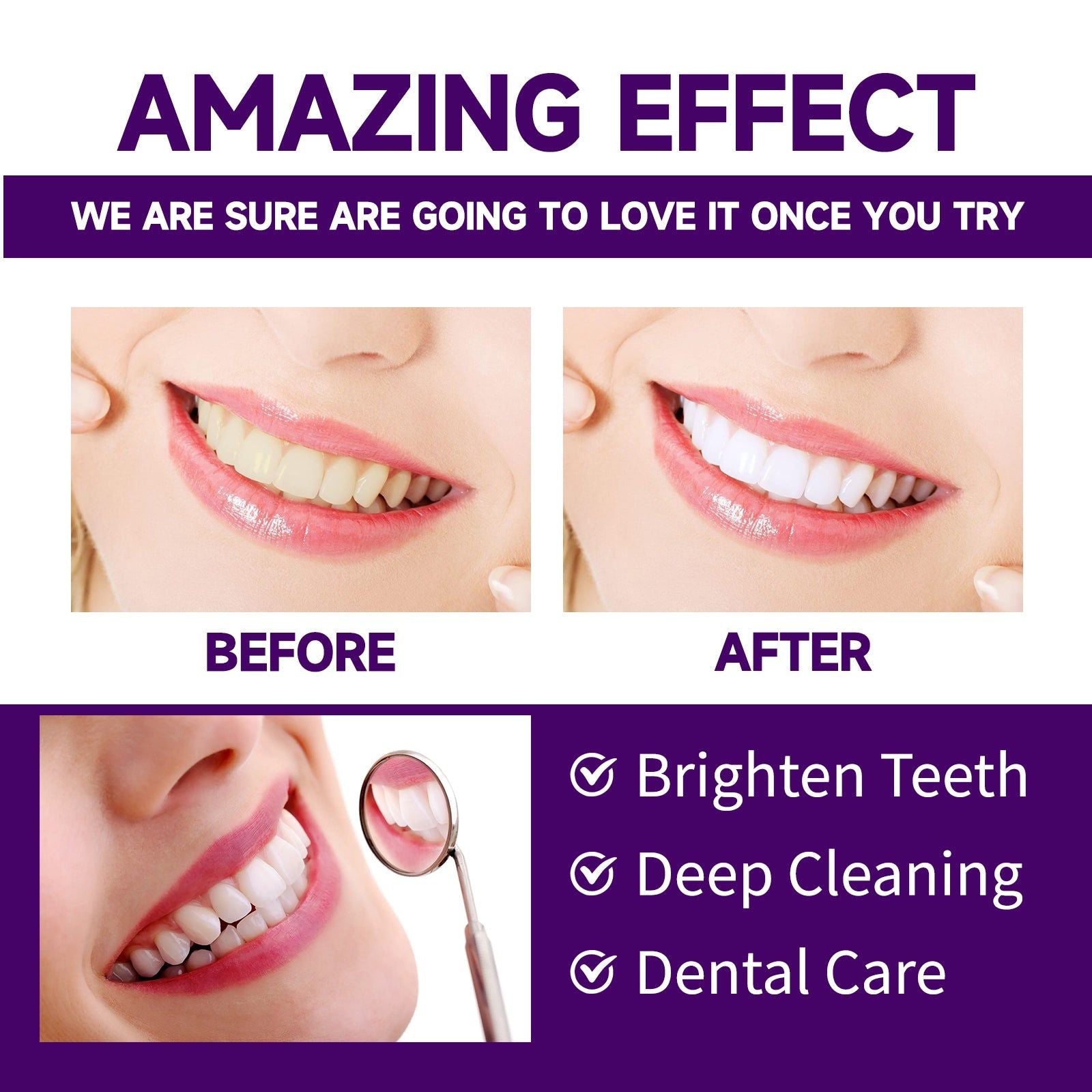 Brighten Your Smile Make Teeth White And Shiny Natural Teeth Whitening Powder ,30g